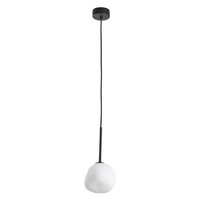 HäNgelampe Glas Metall Schwarz Weiß G9 Blendarm GemüTlich B:15 Cm Pendelleuchte