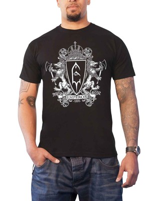 Emperor T Shirt Crest 2 Band Logo new Official Mens Black