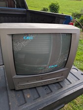 Vintage Emerson EWC19T5 19" TV VCR DVD Combo CRT AS-IS Parts Or Repair 2005