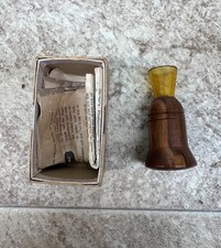Vintage Herter's Hunting Game Wood Predator Call In Original Box Made in USA