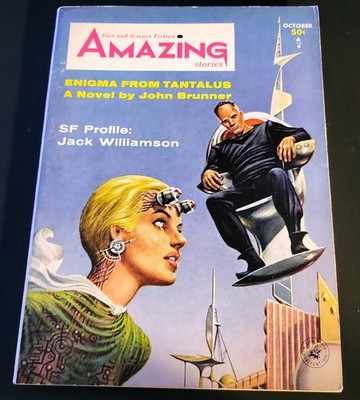 Amazing Stories Fact & Science Fiction Magazine October 1964 John Brunner FINE