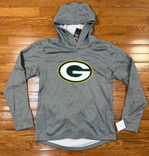 NEW Green Bay Packers Football OuterStuff Gray Hoodie Sweatshirt Youth L 14/16