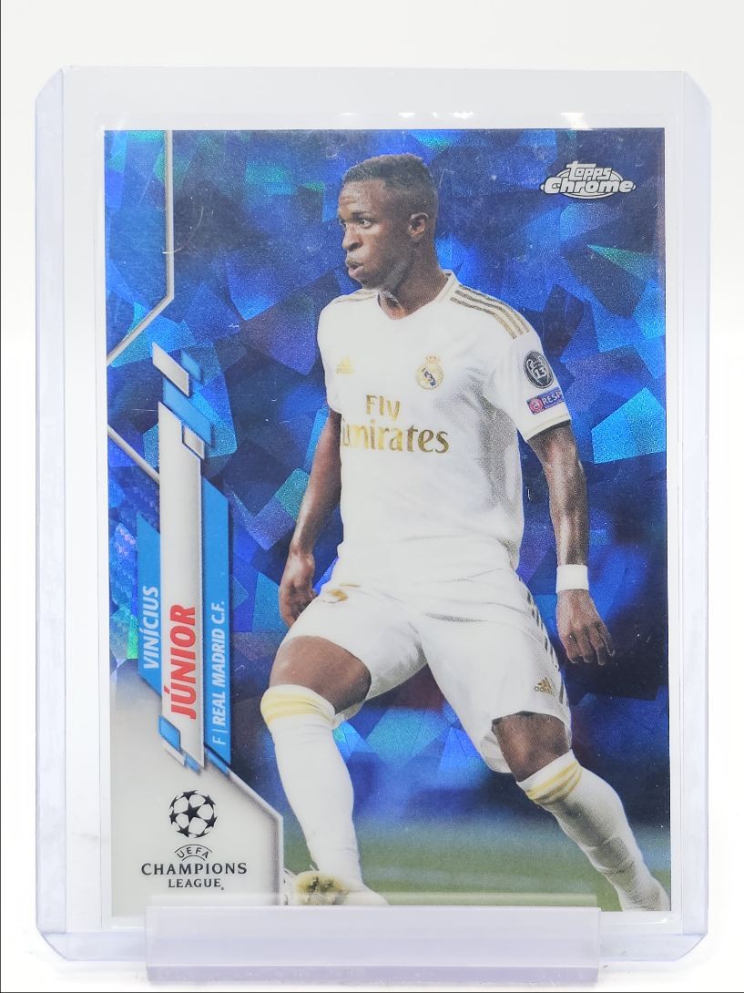 VINICIUS JUNIOR 2019 TOPPS CHROME UEFA SAPPHIRE REFRACTOR Q0902