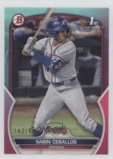 2023 Bowman Draft Aqua & Pink Gradient 162/199 Sabin Ceballos #BD-110 1i3r