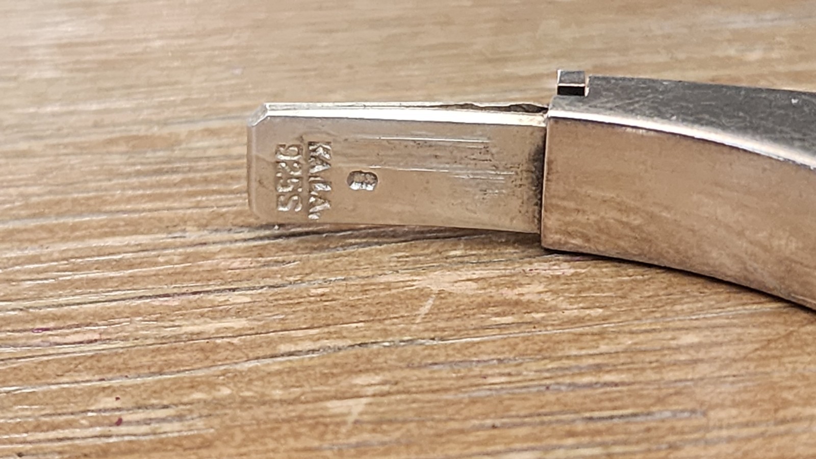 Sterling Silver Square Hinged Bangle Bracelet - image 5