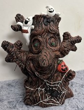Halloween Animated Spooky Tree Haunted Dancing Singing Light Up Eyes Tested Work