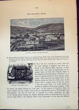 Old Malvern Hills Miserere Abbey Church Tubular Bridge Cassell C1882Victorian