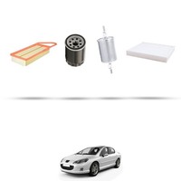 Hoffcar Set Service - 4 Filter FüR Peugeot 407 1.8 16V 85Kw Von 2004