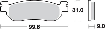 Plaquettes de frein KH275 fritté couleur or pour restaurer le freinage Yamaha