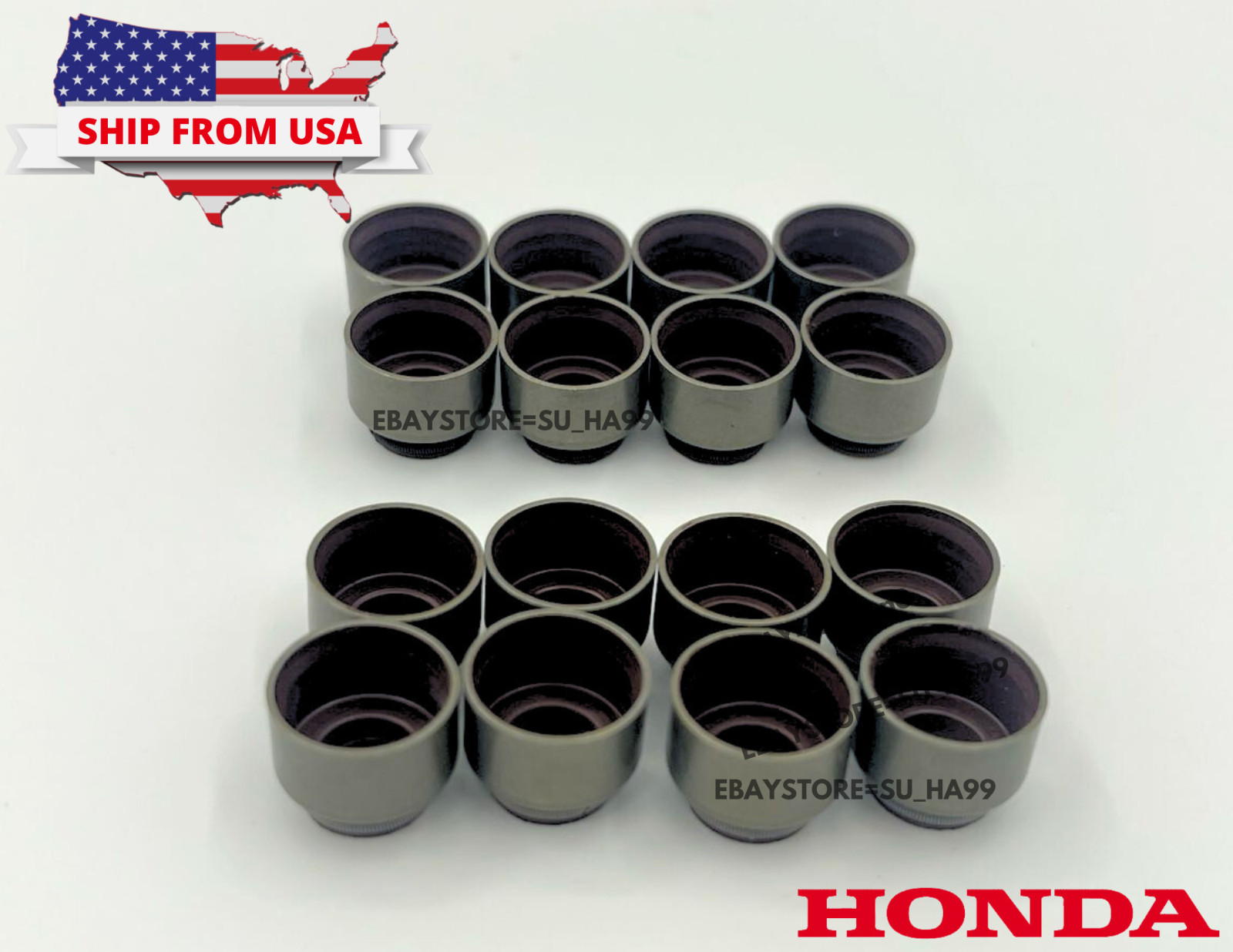 16 Genuine OEM Honda Valve Stem Seal Set Kit B16 B18 D16 K20 K24 H22 ACURA 