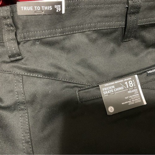 Volcom Frickin schwarze Skate Chino Hose Größe 29 Neu mit Etikett - Bild 13 von 14