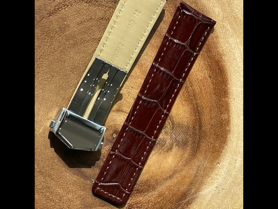 Коричневый кожаный ремешок застежка для часов 20 мм сделано для Citizen ECO DRIVE BL5250-02L - Изображение 4 из 4