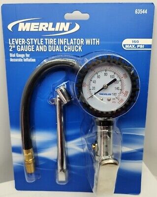 Dual Chuck Tire Inflator with Dial Gauge Dual Chuck Tire Inflator with Dial Gauge