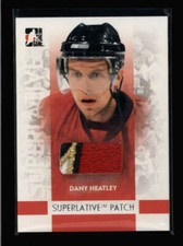 DANY HEATLEY 2008/09 IN THE GAME SILVER SUPERLATIVE 4-COLOR PATCH SP /30 AZ6339