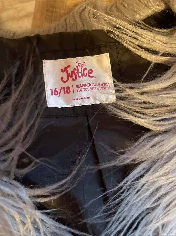 Chaleco largo de piel Justice 16/18 Foto 3 de 4