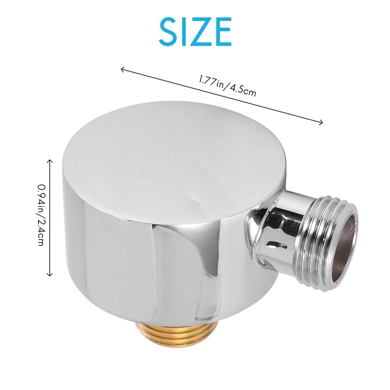 Wall Supply Elbow,Brass Round Wall Mount Shower Hose Connector