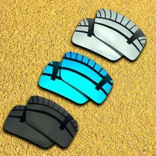 US 3 Sets Lenses Replacement for-Oakley Eyepatch 2 Polarized-Black Silver Blue