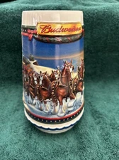 2002 BUDWEISER HOLIDAY STEIN GUIDING THE WAY HOME