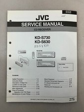 JVC KD-S730 S630 Original Service Manual Free Shipping