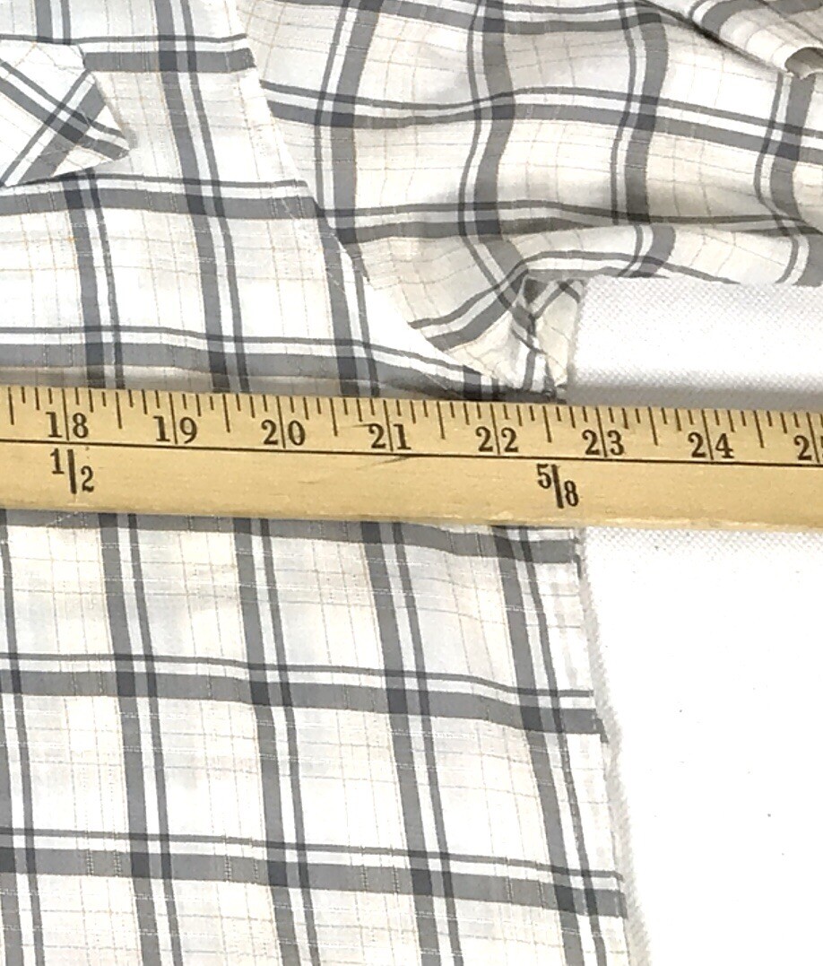 ExOfficio Shirt Men's M Cotton Blend Multicolor Plaid Short Sleeve Button Up