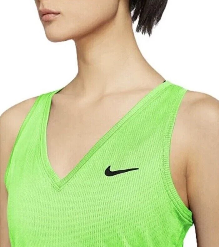 Camiseta sin mangas de tenis para mujer NikeCourt Victory verde lima CV4784-345 talla XS Foto 3 de 3