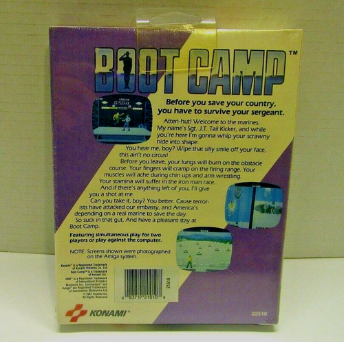 Boot Camp (versión disco) de Konami para Commodore 64/128 - NUEVO sellado - Imagen 2 de 5
