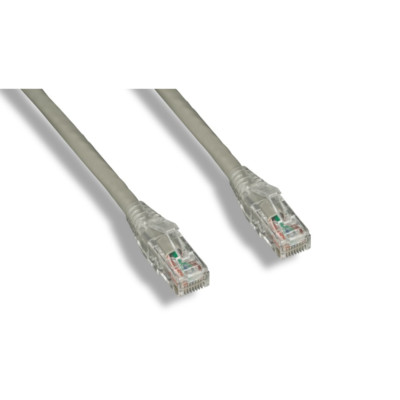 PTC Cat 6 UTP Patch Cable With Clear Boots Gray Color