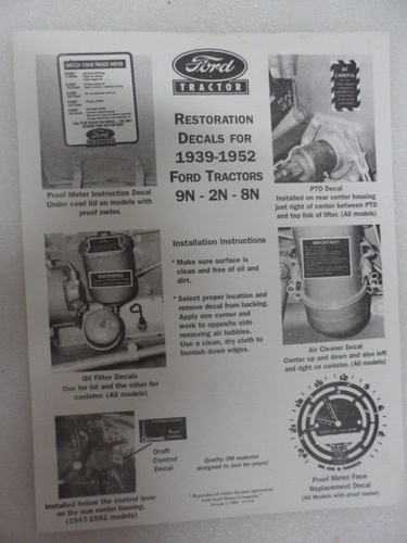 Calcomanías adhesivas para tractor Ford y tractor Dearborn varias 6-NOS - Imagen 14 de 16