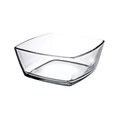Schale Schüssel Hartglas Glasschüssel Salatschüssel Salatschale 12,5 x 12,5 cm