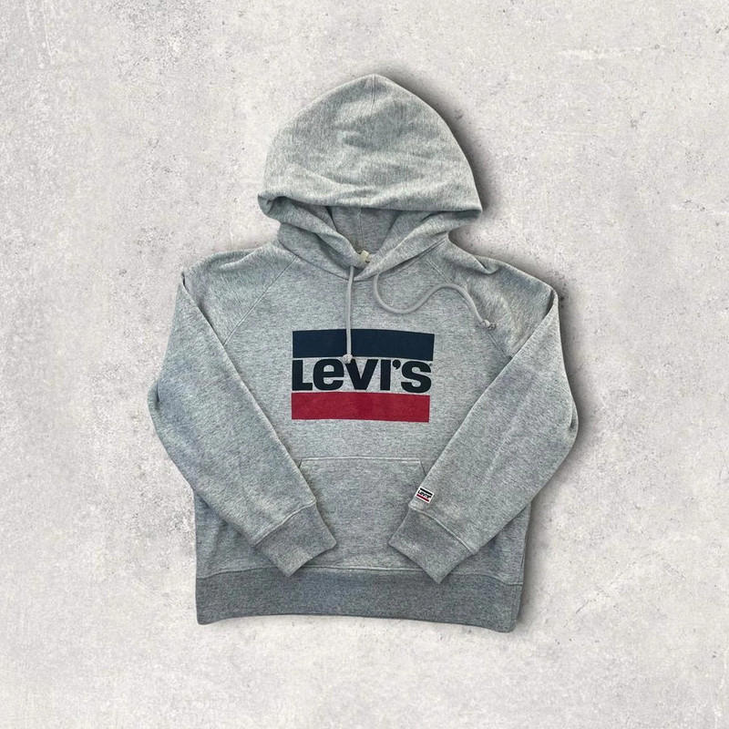 Levis Grey Hoodie Womens Levis Hoodie Womens Medium Large Grey
