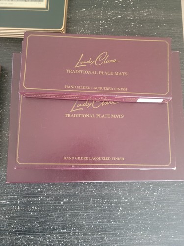Lady Clare Sheperds London Placemats Coaster 16pc Lot Elegant Home Serving Decor - Picture 15 of 22