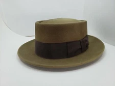 BAILEY JETT PORKPIE HAT WOOL TAWNY MADE IN USA