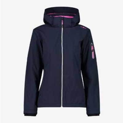 CMP Softshelljacke mit abnehmbarer Kapuze, Damen - 11NH (B. Blue/Purple 