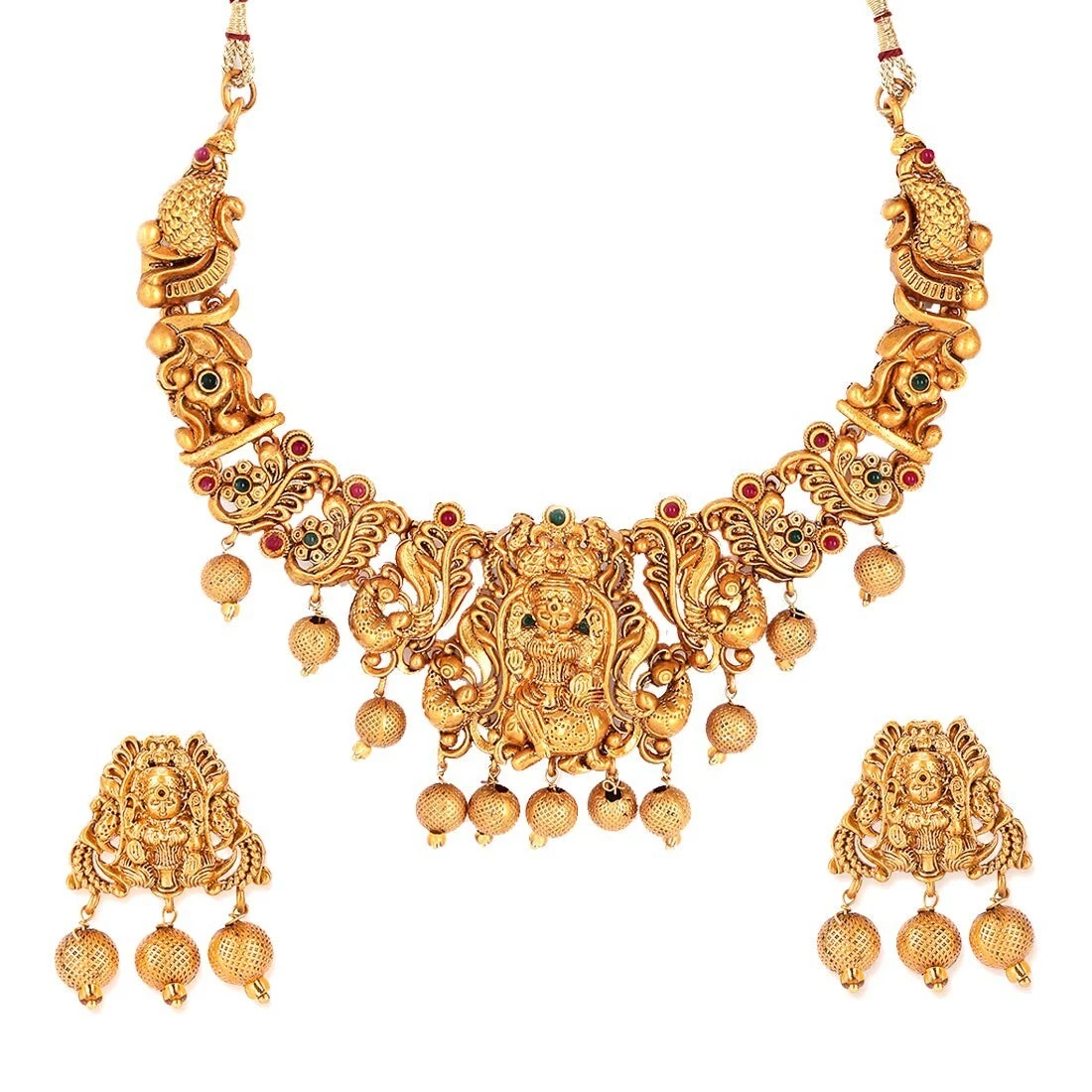 Gold Plated Choker Necklace Set for Women