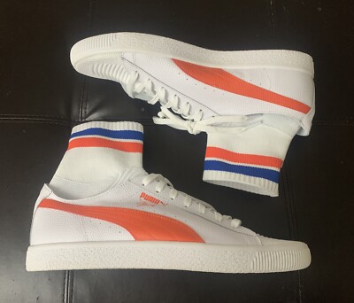NWOB Puma Clyde Basket Sneakers Mens Size 13 Inner Sock New York Knicks Color DC