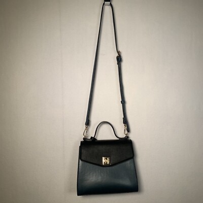 Dune London  Crossbody Bag  Purse Top Handle & Adjustable Strap Black Sage Green