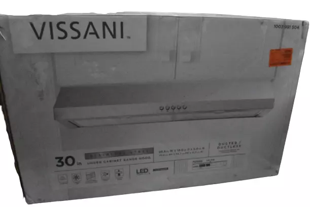 Vissani QR254s 30 in Convertible Under Cabinet Range Hood with