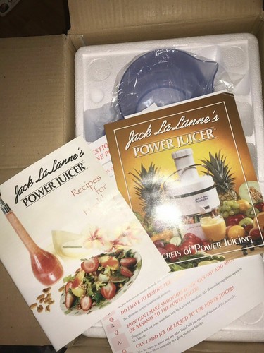 Jack Lalanne Power Juicer Vegetables JUICER 3600 RPM-2.5 AMP MOTORS New Open Box - Picture 4 of 12
