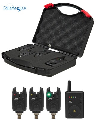 DAM MAD NANO + WIRELESS BITE ALARM SET 3 + 1 Funkset Funkbissanzeiger Koffer NEW
