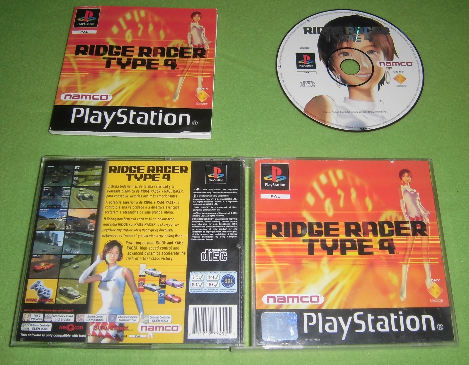 Jeu Ridge Racer PS1 - édition Complète PAL FR, Bon état, 1ère édition