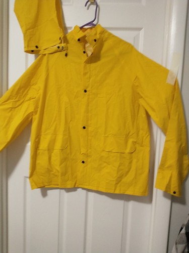 Climate Gear, Raincoat, Resistant Work Gear,Large , Jacket, & Detachable Hood - Picture 3 of 15