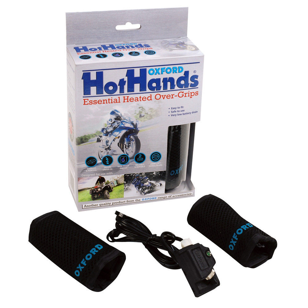 Surpoignées chauffantes Oxford HotHands amovibles pour guidon moto Oxford 440638