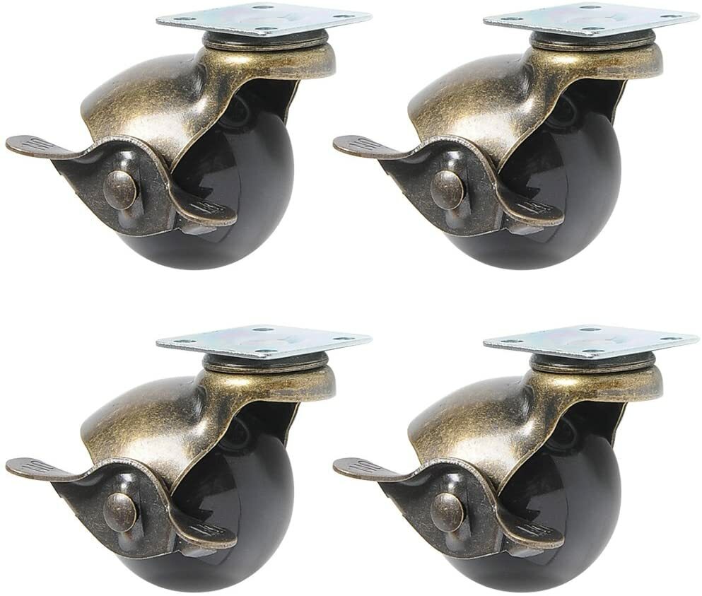 Kit de 4 ruedas giratorias para muebles