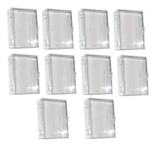 10 ULTRA PRO 50 COUNT CLEAR HINGED STORAGE BOX CASE HOLDER SPORTS CARDS POKEMON