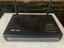 Verizon D-Link 4-Port Wireless ADSL2 Router DSL 2750B w/ Original Power adapter