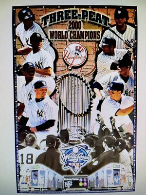 Starline #5557 NY Yankees Three Peat World Series Champions