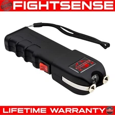 FIGHTSENSE Heavy Duty Rechargable StunGun with Flashlight for Women Self Defence