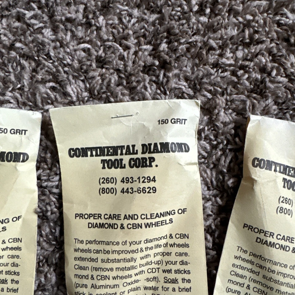 Continental Diamond Tool Corp 150 Grit 3 pcs   - Image 2 of 4