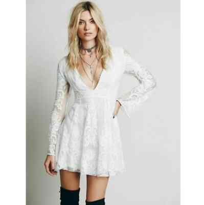Free People Reign Over Me Dress 4 Sheer Embroidered Lace Bell Sleeve Festival | eBay Free People Reign Over Me Dress 4 Sheer Embroidered Lace Bell Sleeve Festival | eBay