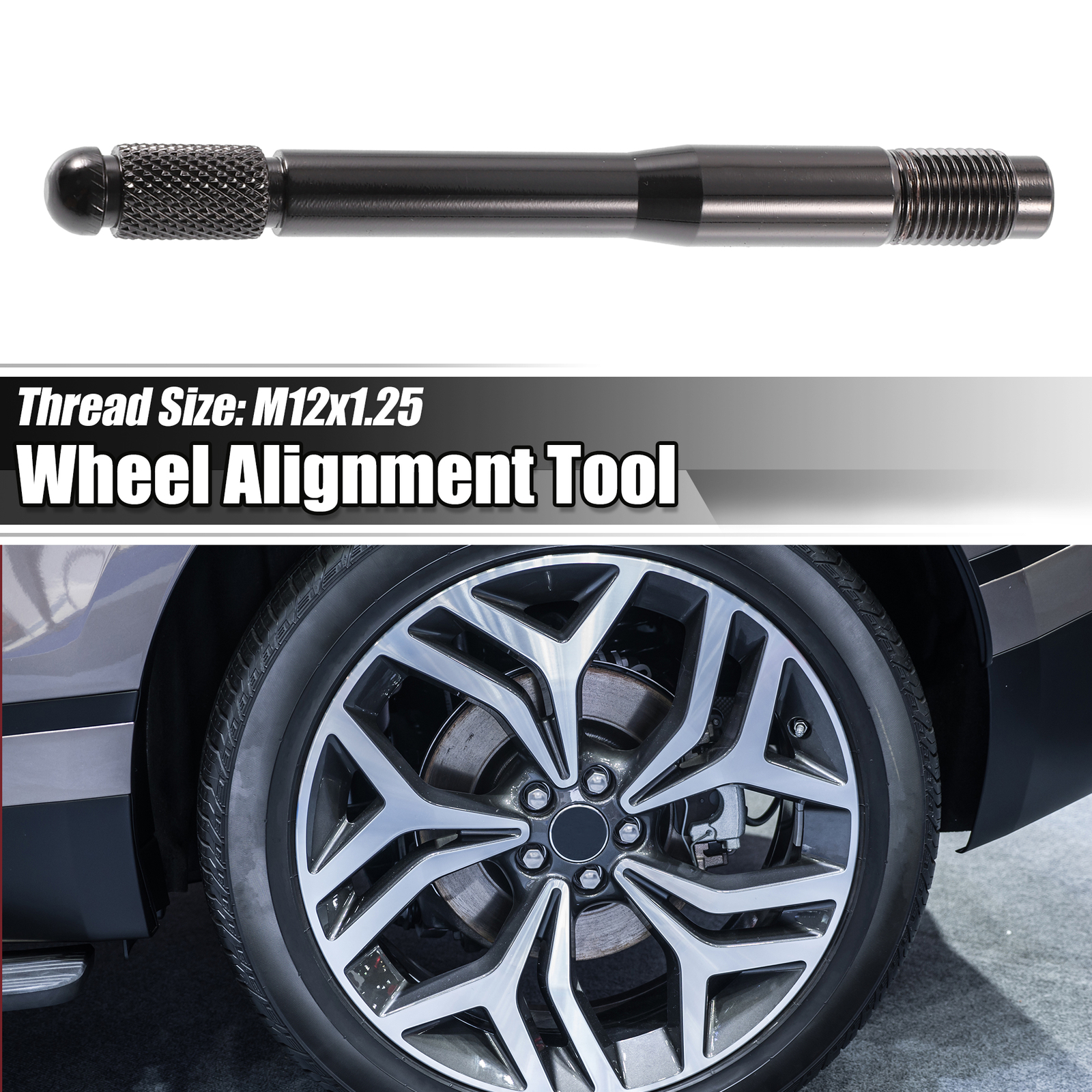 2pcs M12x1.25 Wheel Alignment Pin Mounting Car Wheel Hanger Rim Stud